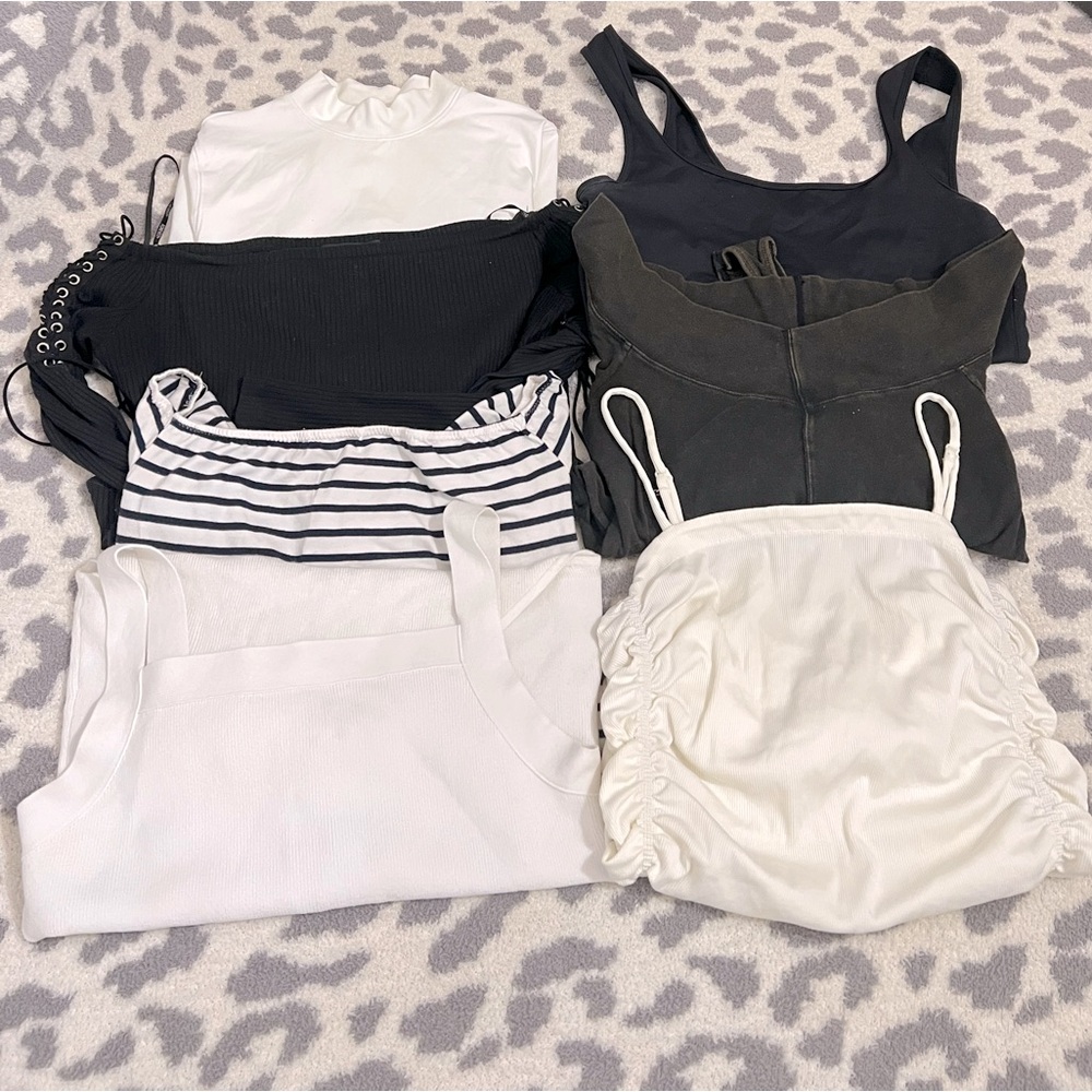 free people Abercrombie forever21 Bundle of bodysuits large/extra large